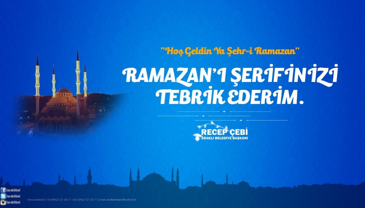 Başkan Çebi’nin Ramazan Ayı Mesajı