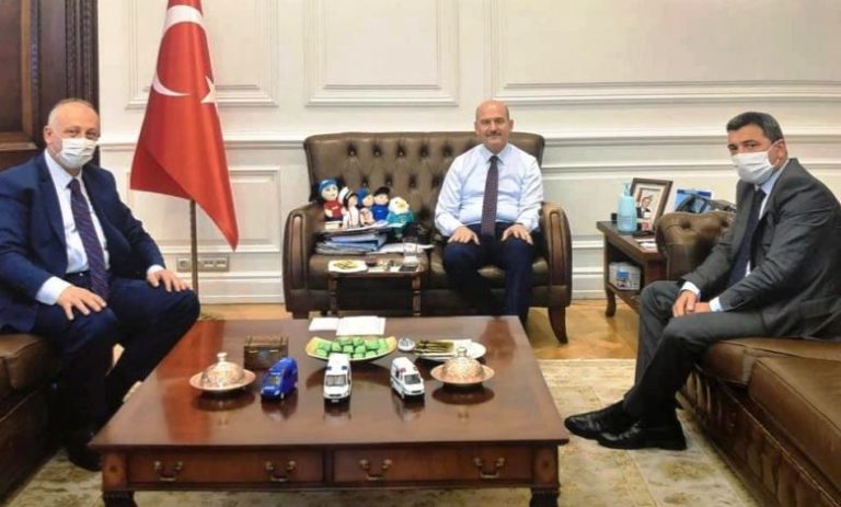 Başkan Çebi İçişleri Bakanı Süleyman Soylu'yu ziyaret etti